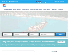 Tablet Screenshot of erayachting.com
